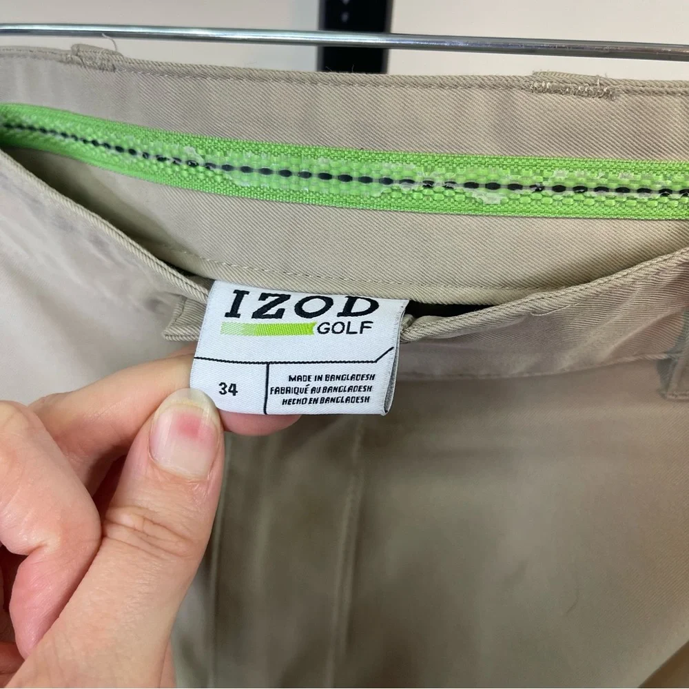 Izod Golf Khaki Shorts Size 34 Men’s_4